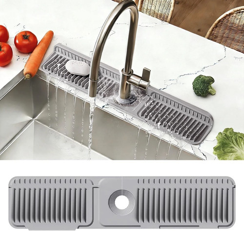Inch silicone faucet mat - faucet,