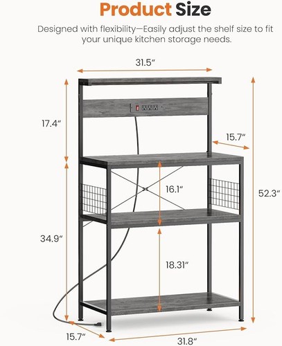 Tier kitchen bakers rack - kitchen,