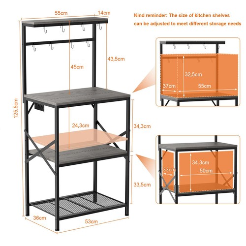 Tier microwave stand - 4,
